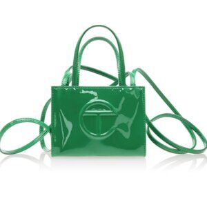 LIKE NEW! Telfar - Small Shopping Bag - Greenscreen Patent
